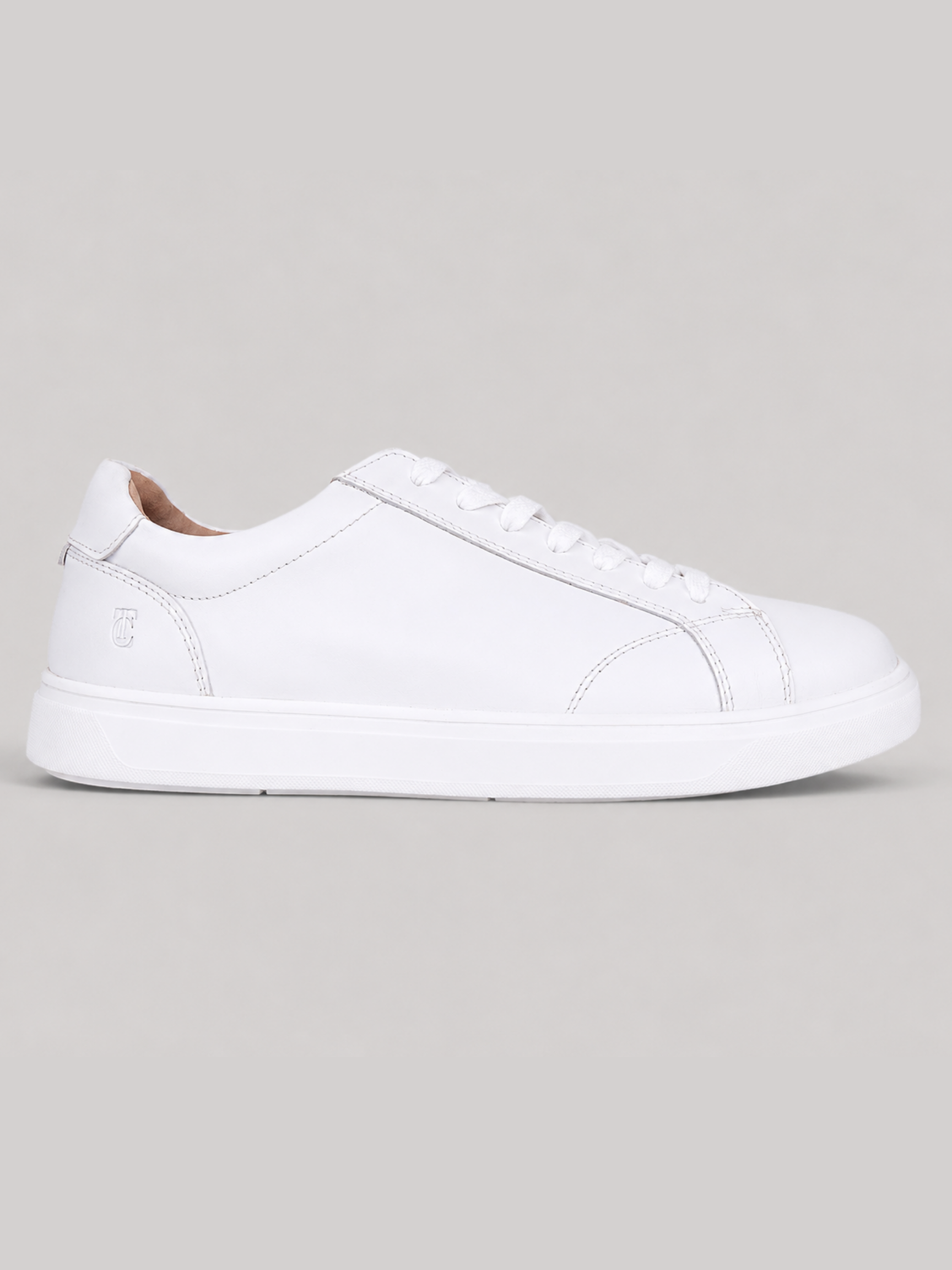 Theo White Sneakers | Premium Smart Casual Lace-Up Shoes | TC-2645WT