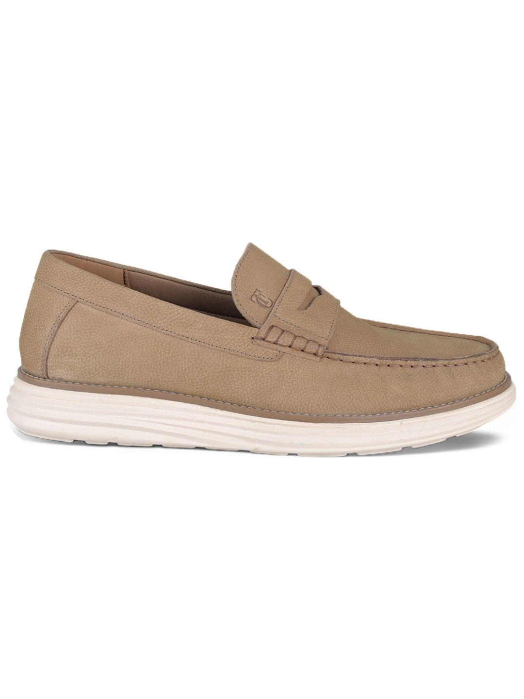 Winston Beige Loafers | Classic Slip-On Moccasins with EVA Sole | TC-2651CG