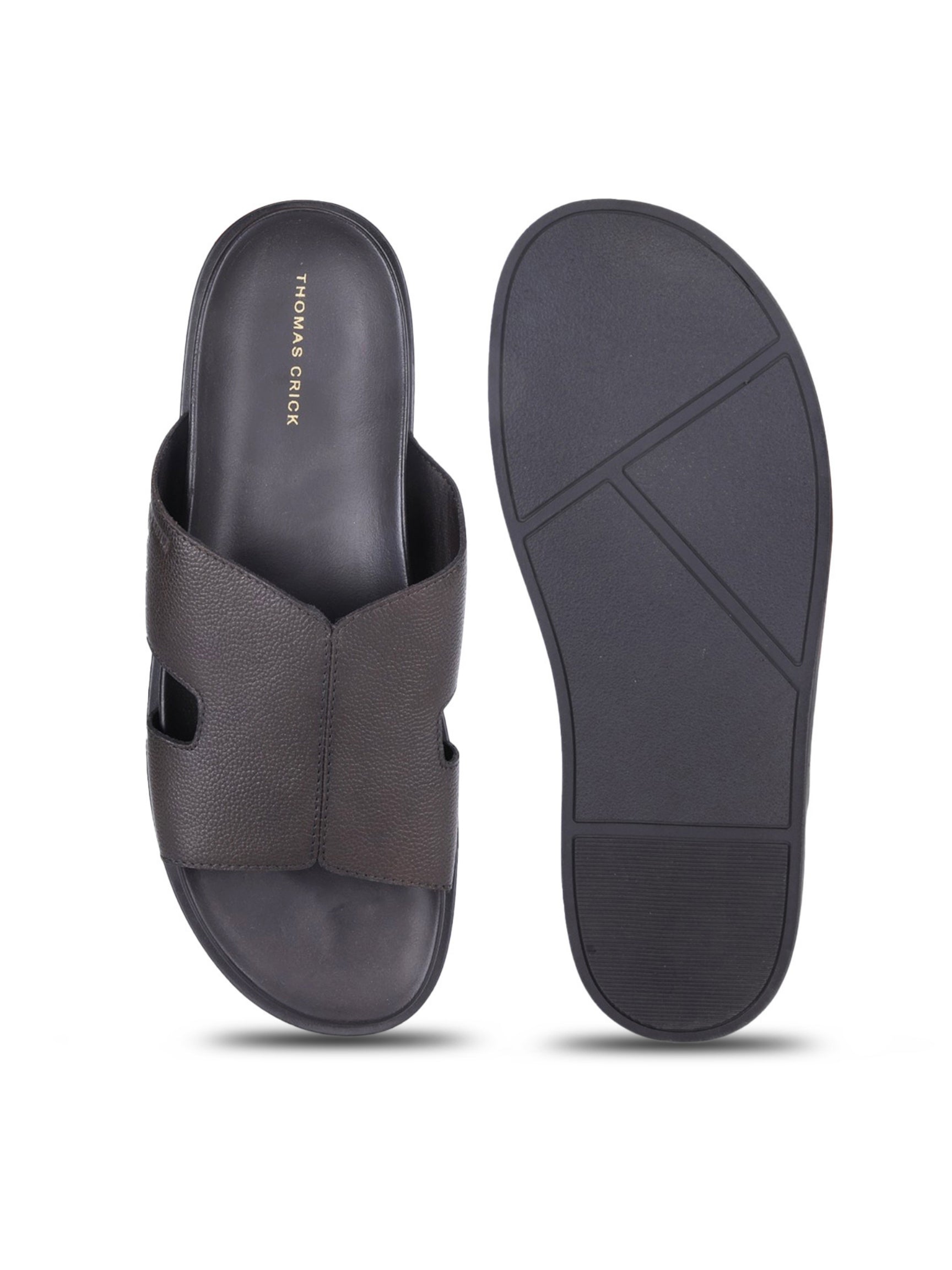 DUNE Brown Sandals | Premium Open Toe Broad-Strap Casual Sandals |TC-2758TK
