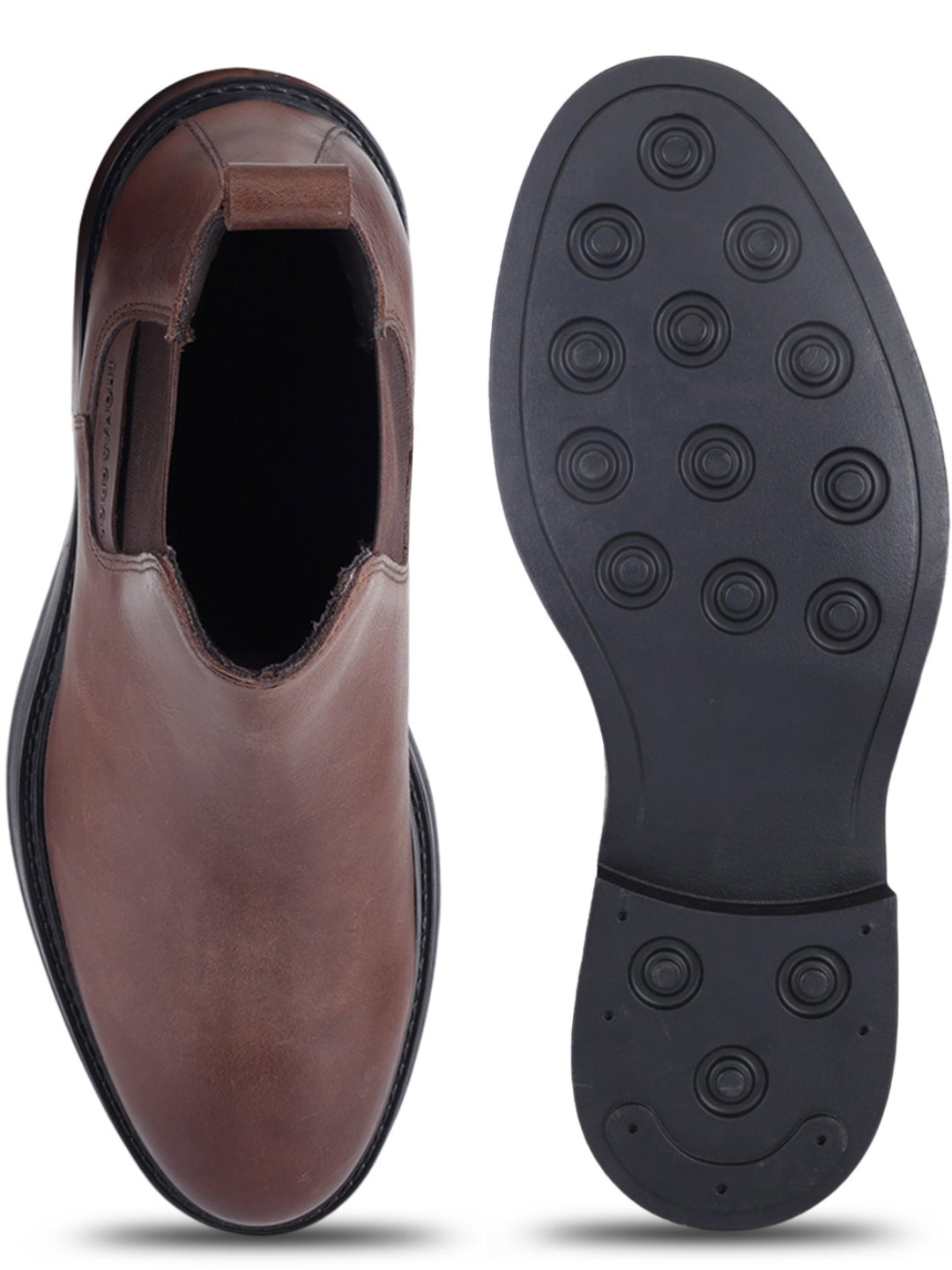 Holborn Dark Brown Chelsea Boots |Classic Slip-On Dress Boots with Ortho Comfort Insock|TC-2657DBR