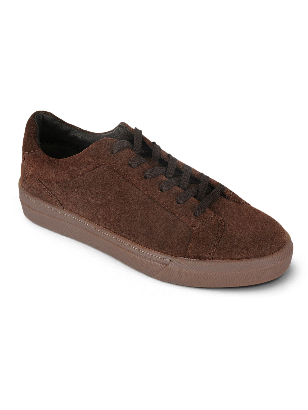 Silva Brown  Suede  Sneakers | Minimalist Low-Top Retro Footwear |TC-2648CH