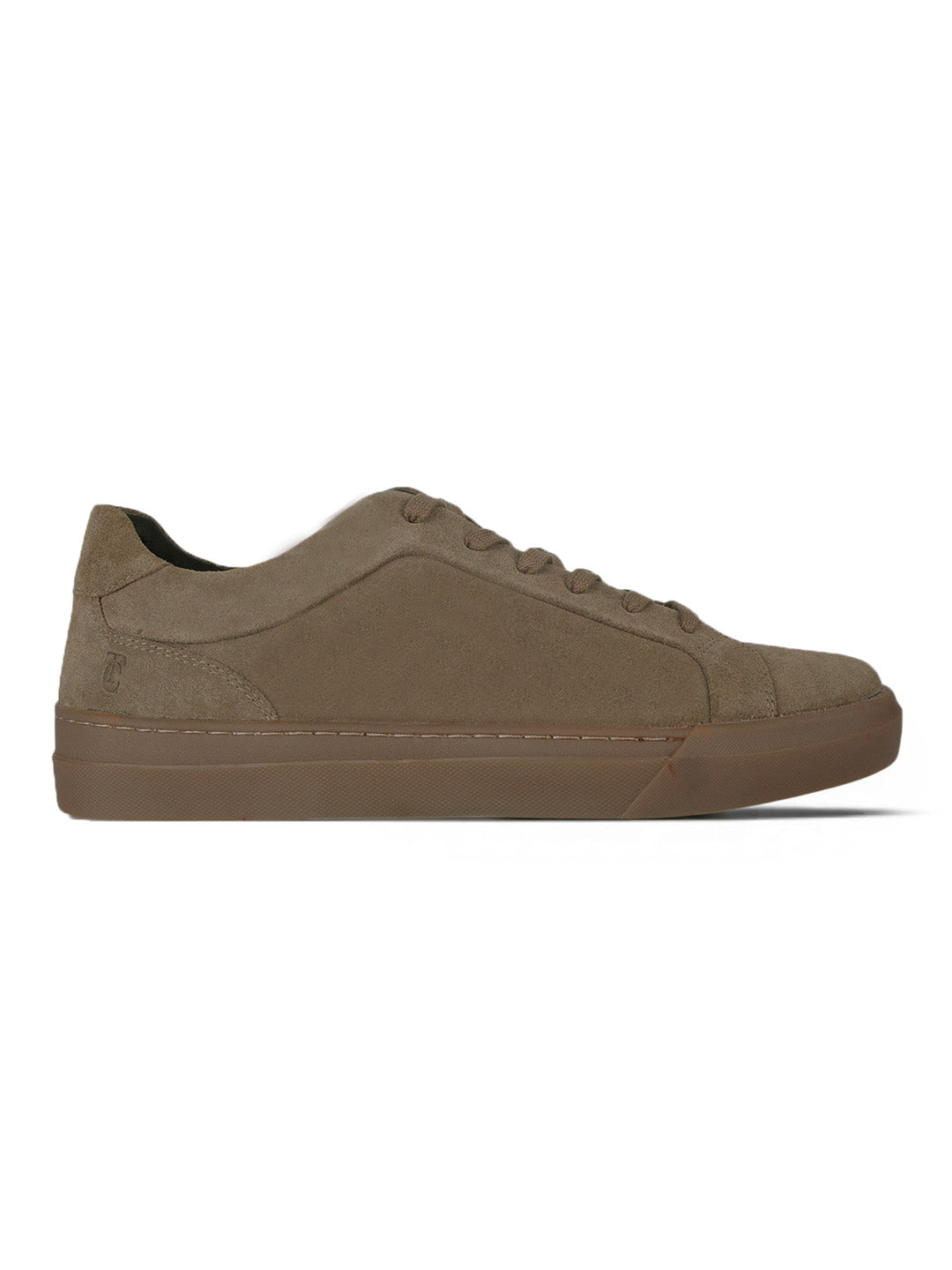 Silva Khaki Suede  Sneakers | Minimalist Low-Top Retro Footwear|TC-2648MS