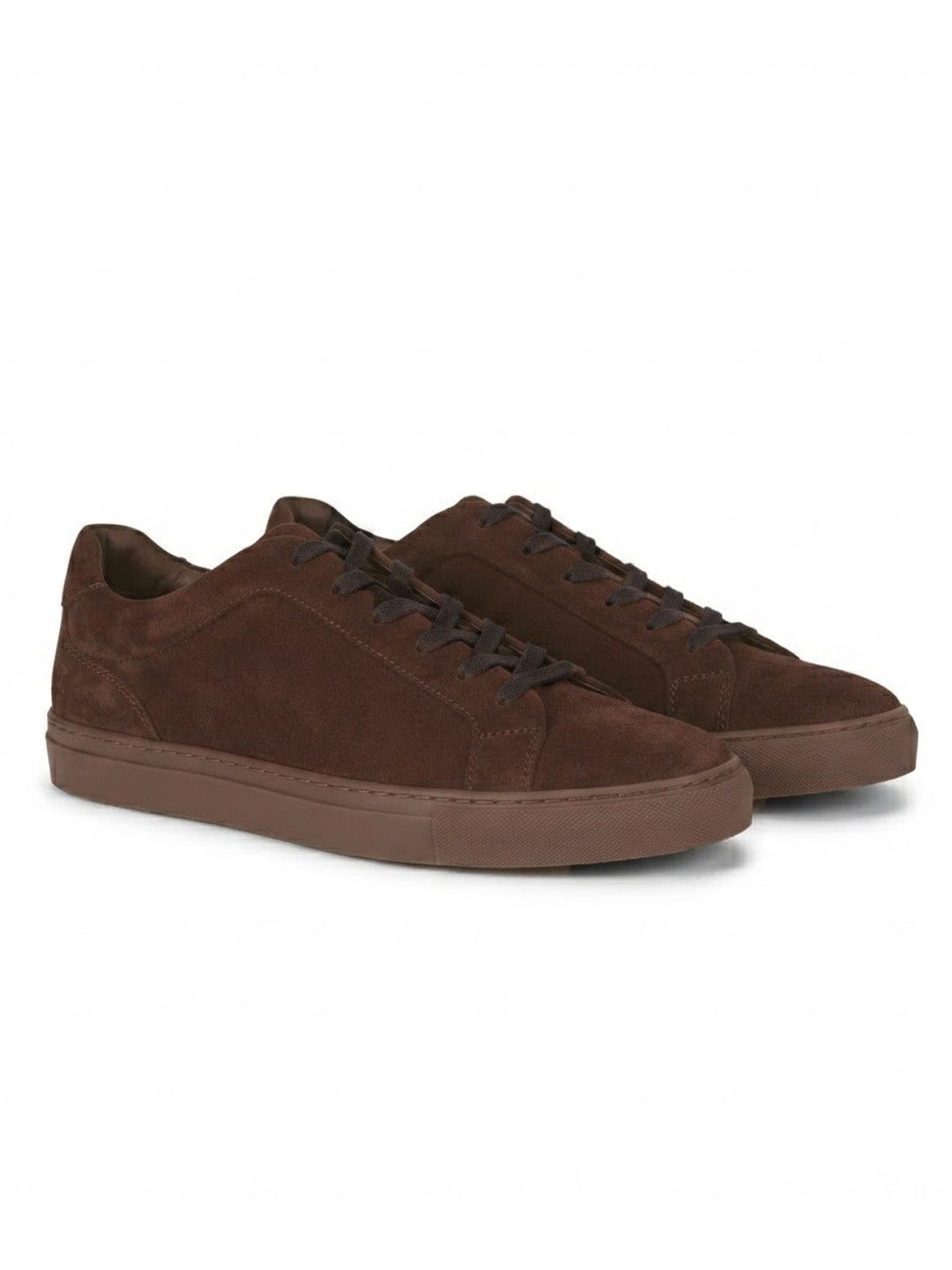 Silva Brown  Suede  Sneakers | Minimalist Low-Top Retro Footwear |TC-2648CH