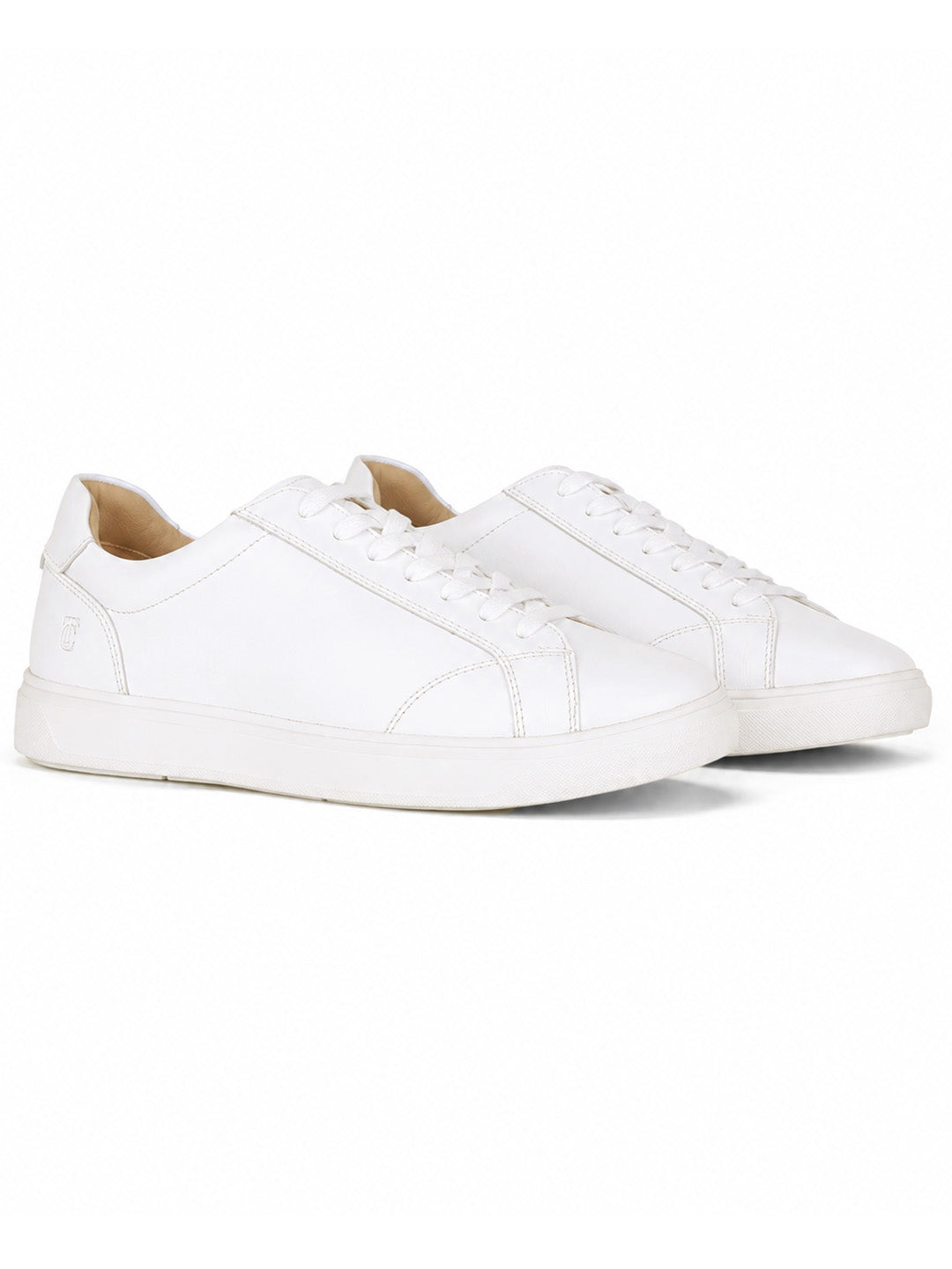 Theo White Sneakers | Premium Smart Casual Lace-Up Shoes | TC-2645WT