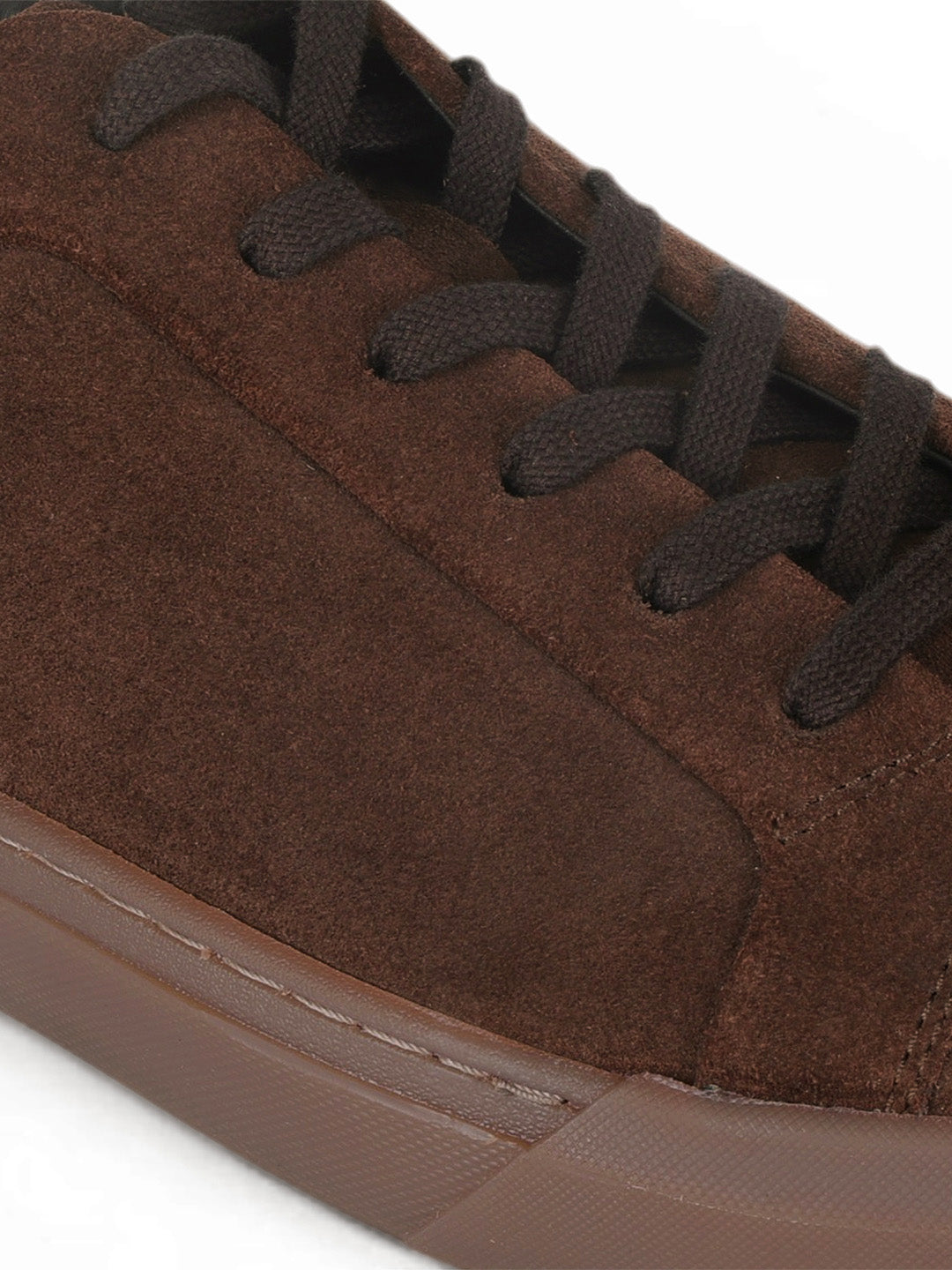 Silva Brown  Suede  Sneakers | Minimalist Low-Top Retro Footwear |TC-2648CH