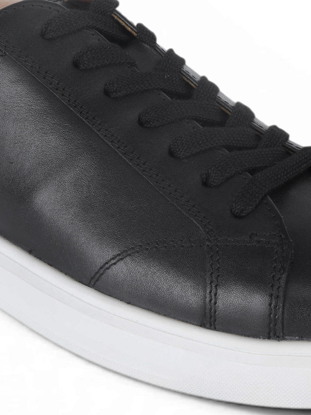 Theo Black Sneakers | Premium Smart Casual Lace-Up Shoes | TC-2645BL