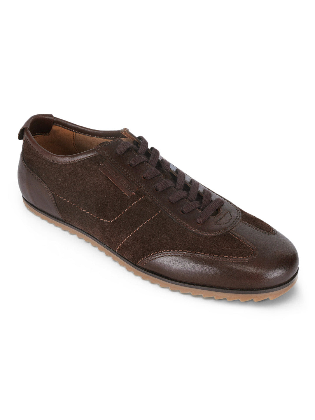 Pickton Brown Suede Sneakers | Premium European  Styling Lace-Up Shoes |TC-2647BR
