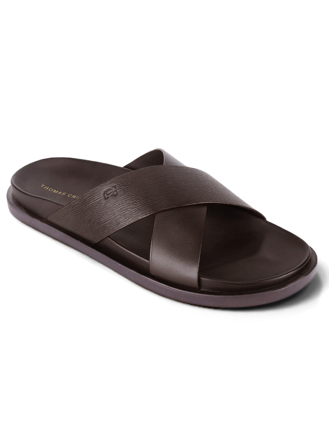 Aster Brown Cross-Strap Sandals| Premium Open Toe Comfort Sandals |TC-2759BR