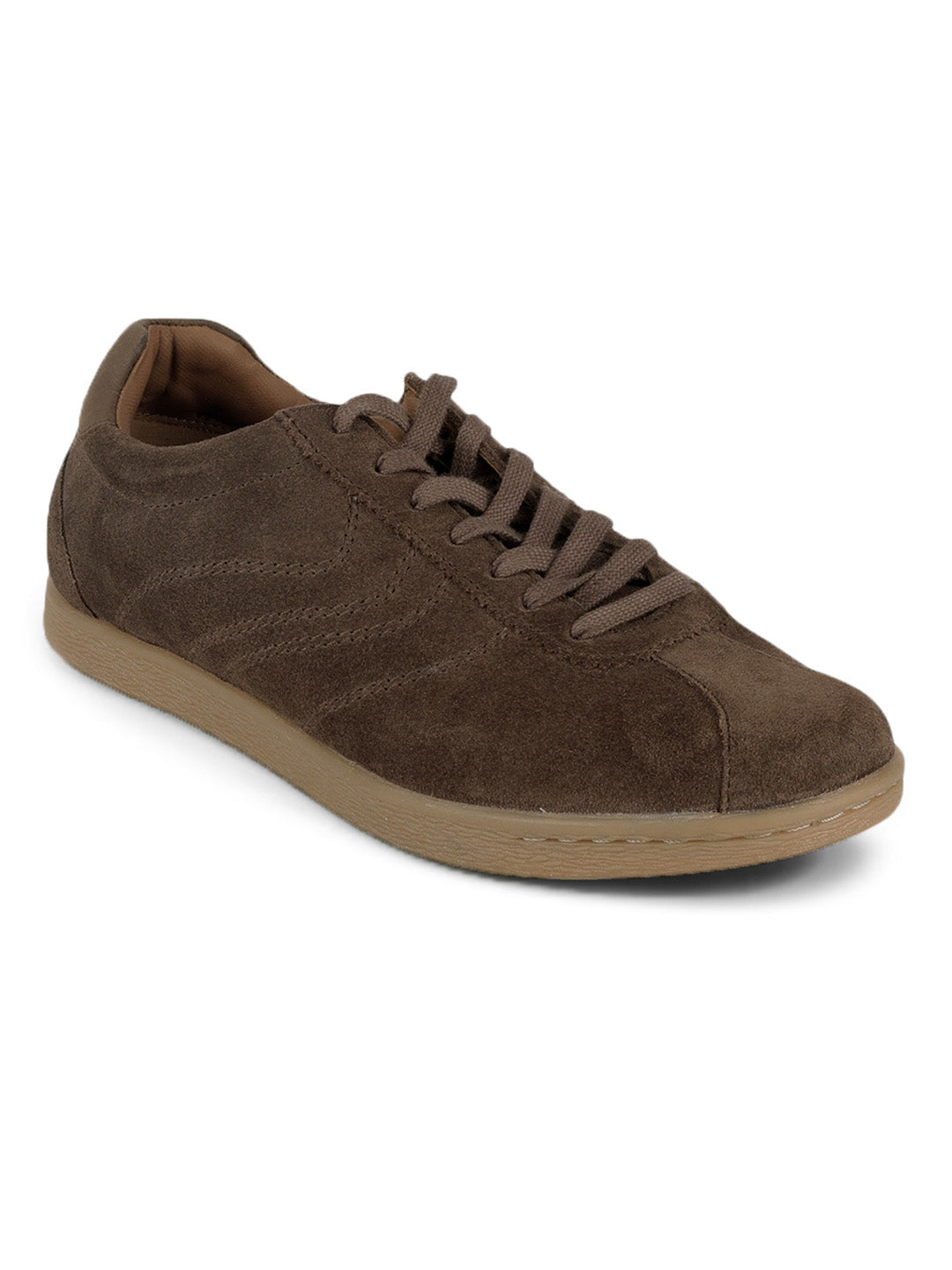 Greg Brown Suede Sneakers | Lightweight Smart Casual Lace-Up Shoes|TC-2649BR