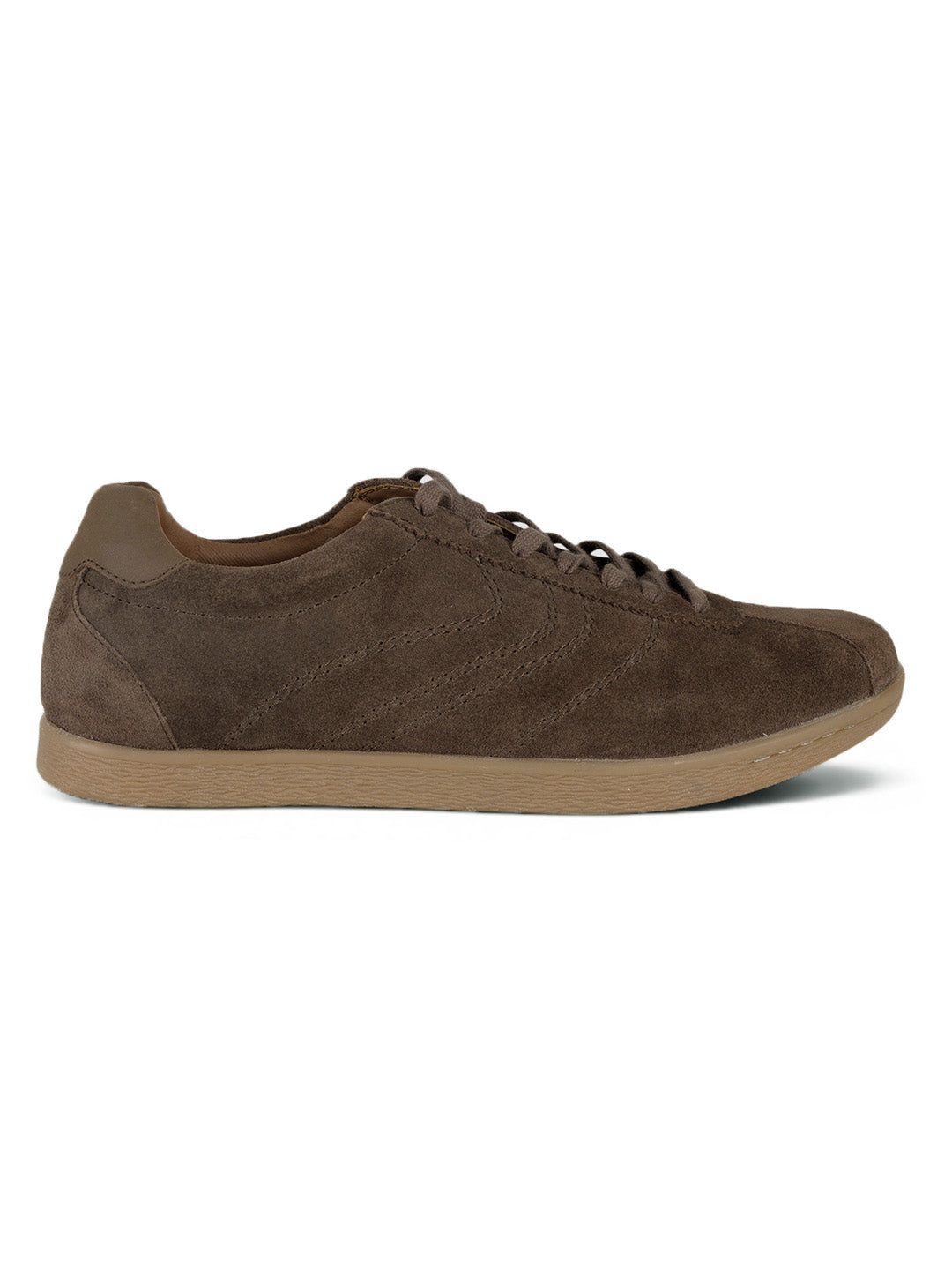 Greg Brown Suede Sneakers | Lightweight Smart Casual Lace-Up Shoes|TC-2649BR