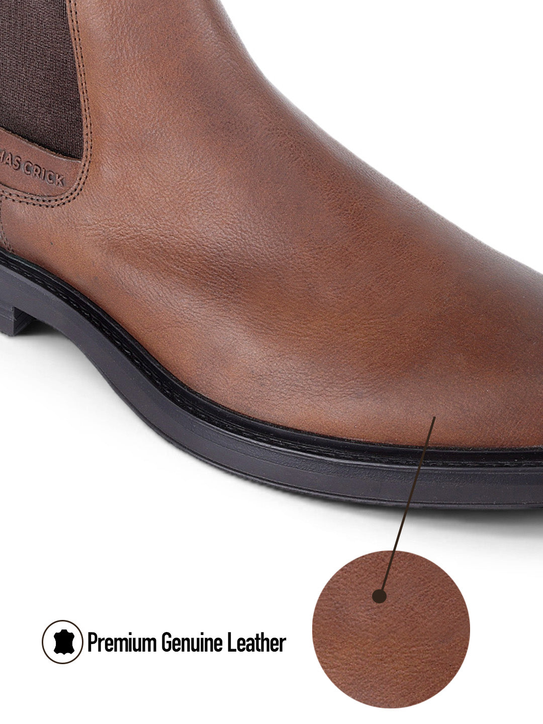 Holborn Tan Chelsea Boots |Classic Slip-On Dress Boots with Ortho Comfort Insock|TC-2657WD