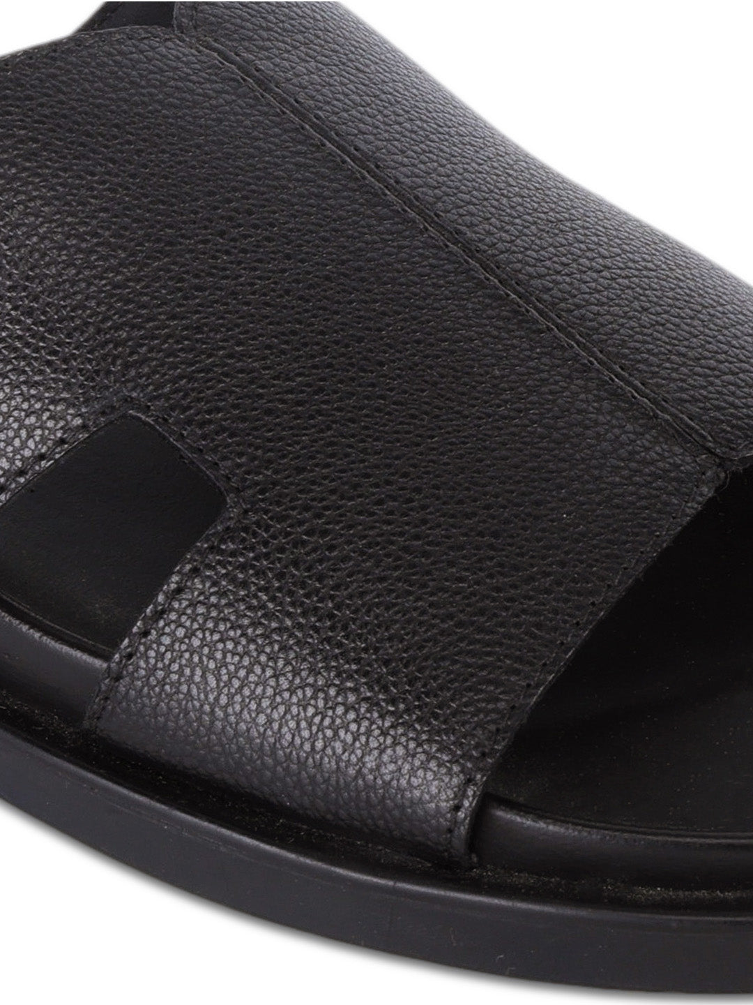 Dune Black Sandals | Premium open Toe Broad-Strap Casual Sandals |TC-2758BL