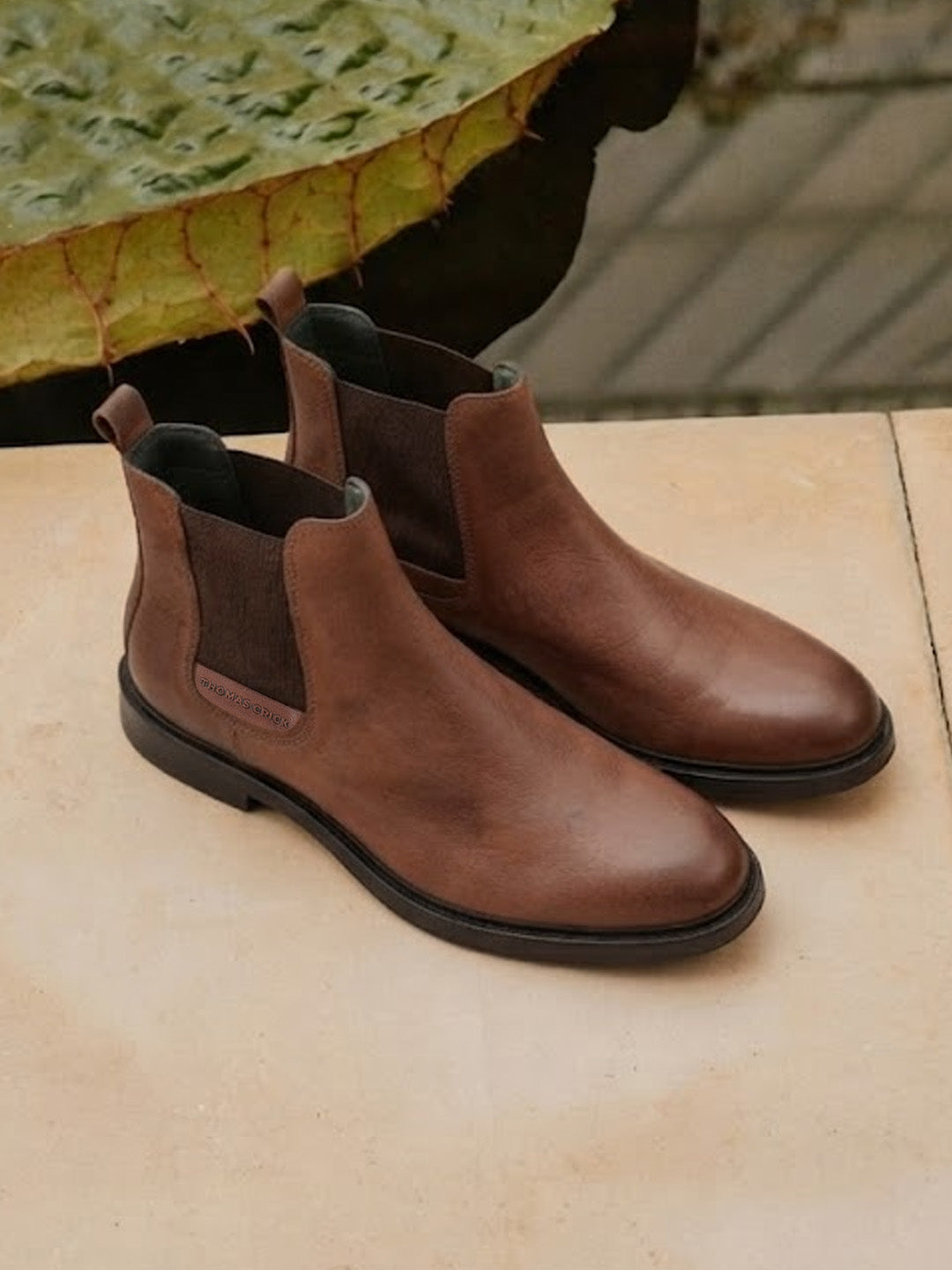 Holborn Tan Chelsea Boots |Classic Slip-On Dress Boots with Ortho Comfort Insock|TC-2657WD