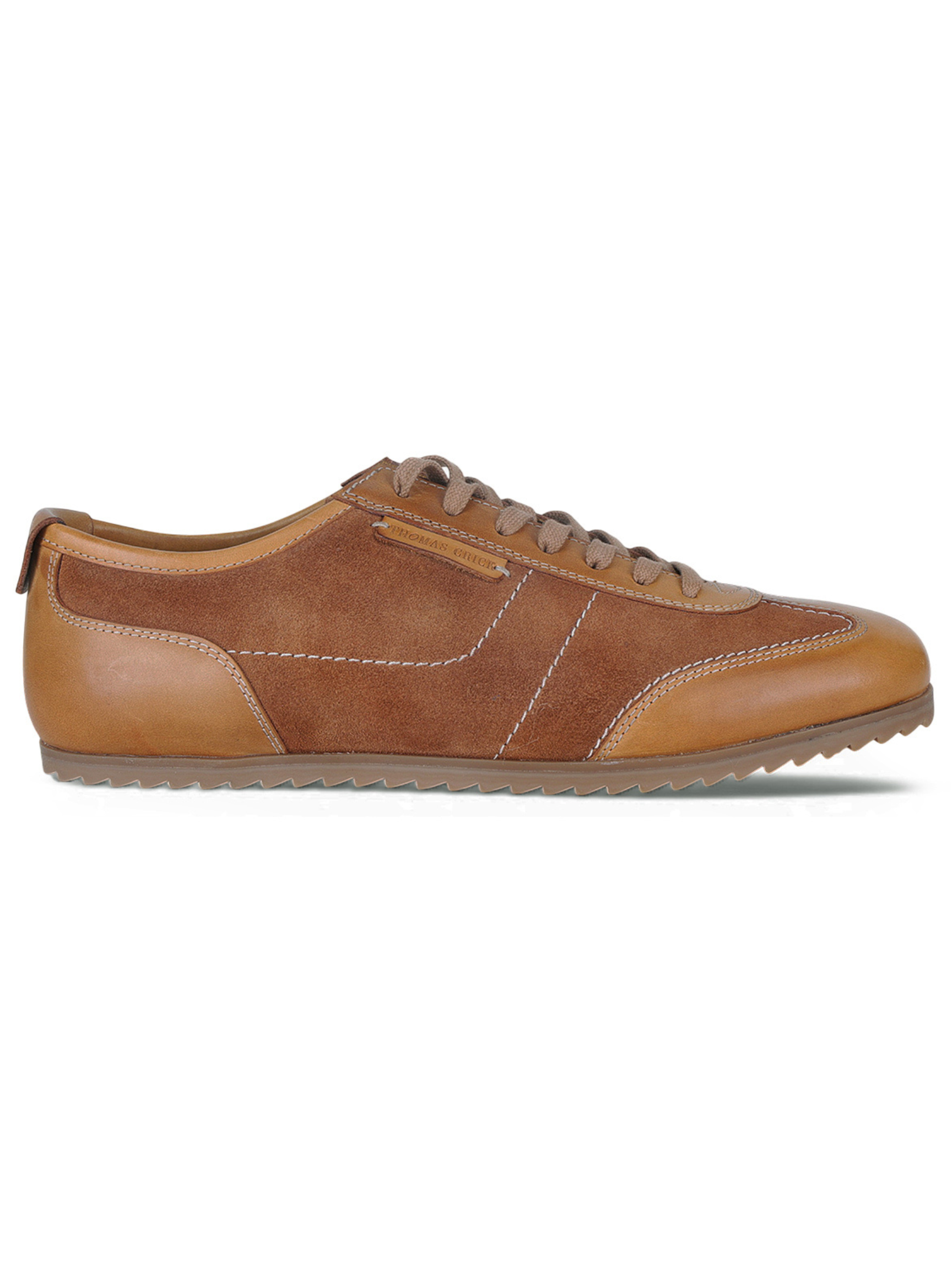 Pickton Tan Suede Sneakers | Premium European  Styling Lace-Up Shoes |TC-2647TN