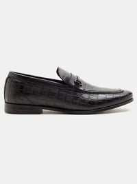 Leicester Croc Luxe Loafers Black - TC 2311BL