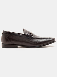 Leicester Croc Luxe Loafers- Brown TC 2311BR
