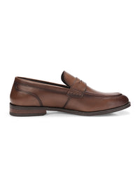 Windsor Penny - Leather Smart Casual Loafers Ortho Comfort Fit Teak (TC-2539TK)