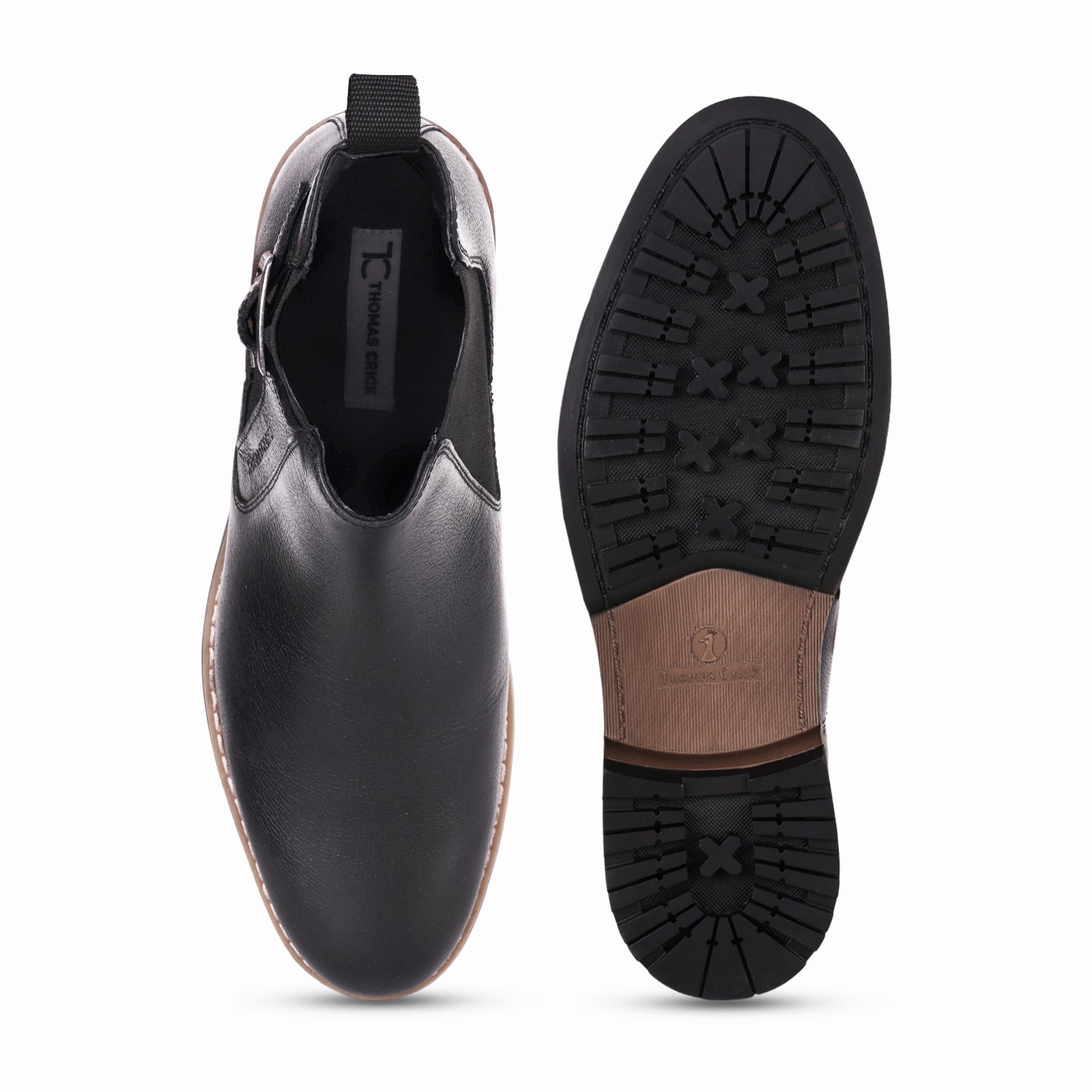 Camden Buckle Chelsea Boots TC-2319BL